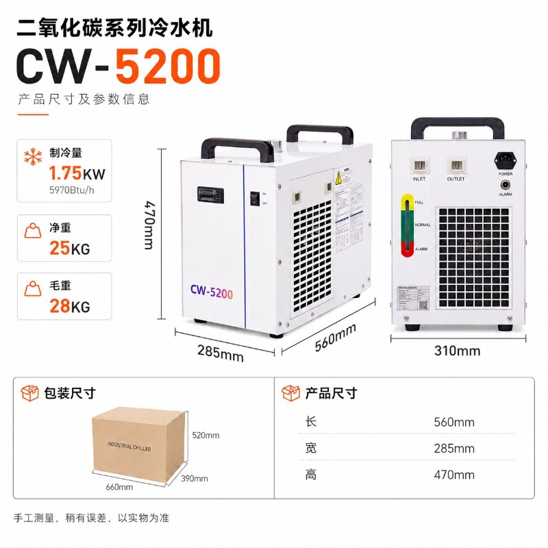 Pendingin Industri CW5200, Pen - Laser Industrial Chiller ulasan dan harga