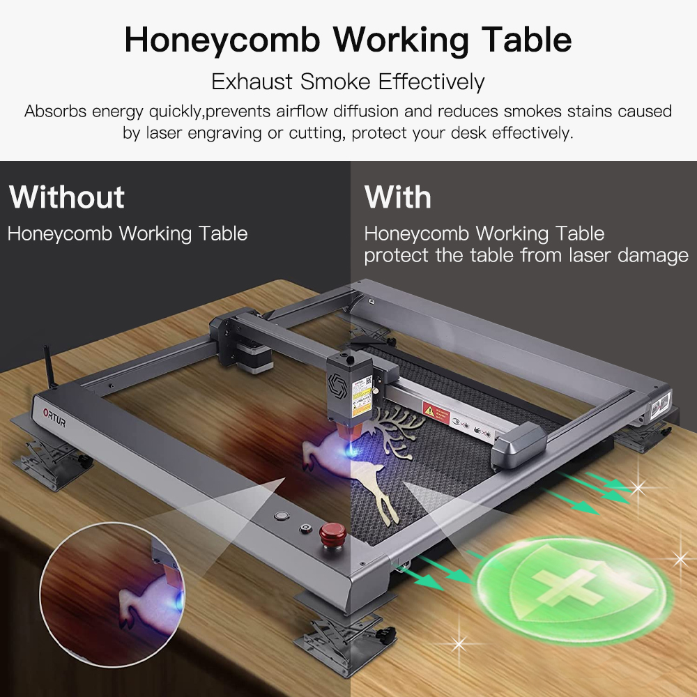 Mesin ukir Laser 7.5mm, alat p - Honeycomb Laser Bed ulasan dan harga