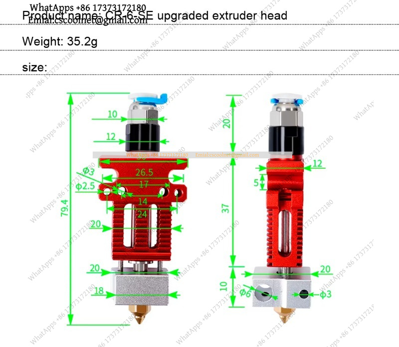 JS03 Kit Ekstruder MK8 Sepenuh - Creality Printer Ender 3 ulasan dan harga