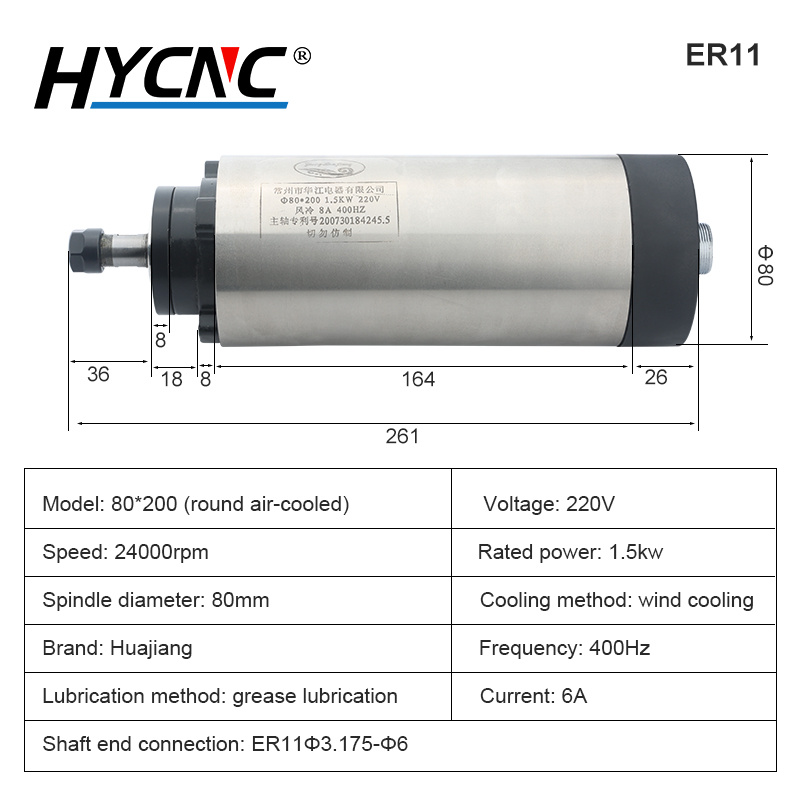 Spindel Pemotong CNC 1,5 KW 22 - Cnc Spindle Motor ulasan dan harga
